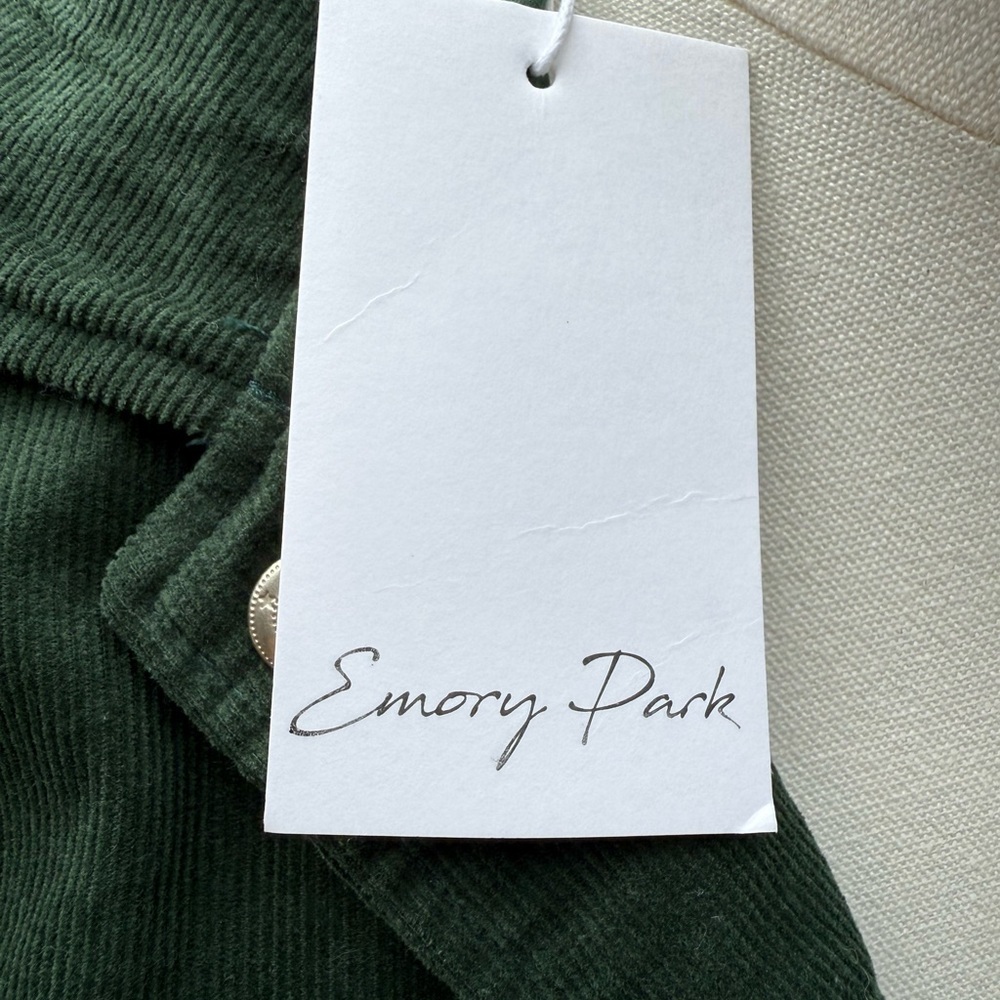 Emory Park Green Corduroy Bomber Jacket - Picture 5 of 10